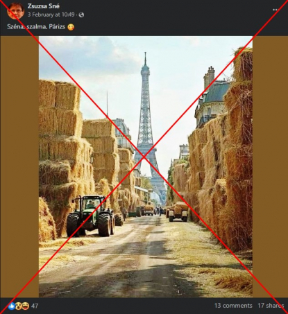 Ezt a képet mesterséges intelligenciával készítették, és nem a francia ...